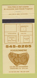 Matchbook Cover - Poissonnerie Chicoutimi QC 30 Strike