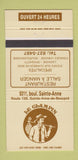 Matchbook Cover - Le Clampin Restaurant QC Sainte Anne De Beaupre 30 Strike