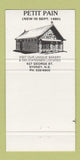 Matchbook Cover - Tull Wine Cellar Petit Jean Restaurant Sydney NS 30 Strike