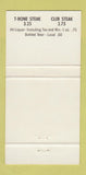 Matchbook Cover - The Hi Tide Cabaret Newcastle NB 30 Strike