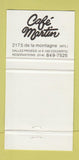 Matchbook Cover - Cafe Martin Montreal QC 30 Strike