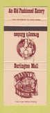 Matchbook Cover - Granny's Kitchen Burlington ON 30 Strike