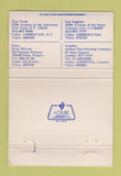 Matchbook Cover - ABC Video Enterprises VHS movies 40 Strike