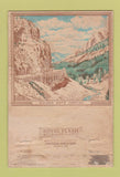 Matchbook Cover - Yellowstone National Park Morning Glory Pool WORN 40 Strike