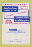 Matchbook Cover - Hay Peabody Ambulance Portland ME Lighthouse 40 Strike