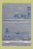 Matchbook Cover - El Al Israel Airlines WORN 40 Strike