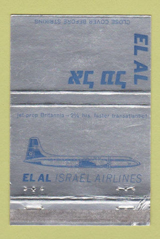 Matchbook Cover - El Al Israel Airlines WORN 40 Strike