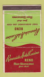Matchbook Cover - Riverside Hotel Casino Reno NV WORN 36 Strike