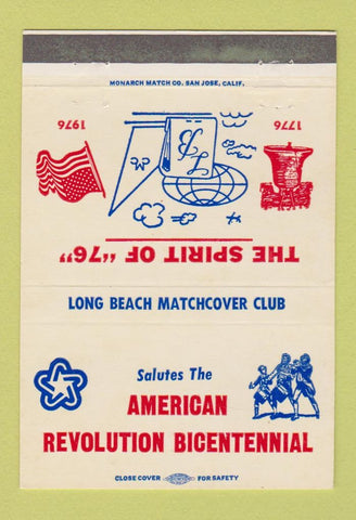 Matchbook Cover - Long Beach Match Club 1976 40 Strike