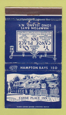 Matchbook Cover - Canoe Place Inn Long Island NY WEAR 36 Strike