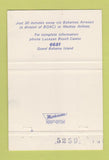Matchbook Cover - Lucayan Beach Casino Freeport Grand Bahamas 40 Strike