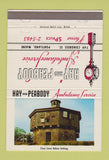 Matchbook Cover - Hay Peabody Ambulance Portland ME #2 building 40 Strike