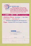 Matchbook Cover - Hay Peabody Ambulance Portland ME #2 building 40 Strike