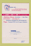 Matchbook Cover - Hay Peabody Ambulance Portland ME #3 Water Scene 40 Strike
