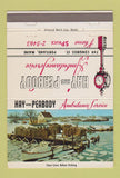 Matchbook Cover - Hay Peabody Ambulance Portland ME Winter Scene 40 Strike