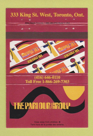 Matchbook Cover - The Parlour Group Toronto ON 40 Strike