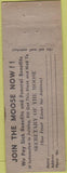 Matchbook Cover - Matchbook Cover Moose Lodge Los Angeles CA