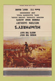 Matchbook Cover - Humphrey's Western Saddles Gray ME 40 Strike