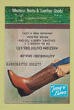 Matchbook Cover - Tony Lama Cowboy Boots Calgary AB 40 Strike