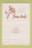 Matchbook Cover - Tony Lama Cowboy Boots Calgary AB 40 Strike
