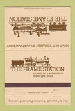 Matchbook Cover - The Frame Station Picture Frames Richmond VA 40 Strike