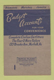 Matchbook Cover - Four O Navy Tailors Norfolk VA 40 Strike
