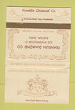 Matchbook Cover - Hamilton Watches Franklin Jewelry Boston MA WEAR 40 Strike