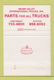 Matchbook Cover - International Harvester Cincinnati Dayton OH WEAR 40 Strike