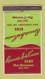Matchbook Cover - Riverside Hotel Casino Reno NV WORN 36 Strike