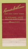 Matchbook Cover - Riverside Hotel Casino Reno NV WORN 36 Strike
