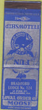 Matchbook Cover - Matchbook Cover Moose Lodge Bradford PA