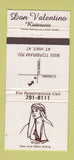 Matchbook Cover - Don Valentino Ristorante Canada WEAR 30 Strike