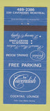 Matchbook Cover - LE Cavendish Lounge Montreal QC 30 Strike