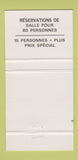 Matchbook Cover - La Douce Marie Restaurant Montreal QC 30 Strike