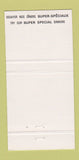 Matchbook Cover - Le Joli Moulin Restaurant Montreal QC 30 Strike