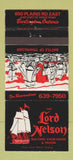 Matchbook Cover - Lord Nelson Seafood Burlington ON 30 Strike