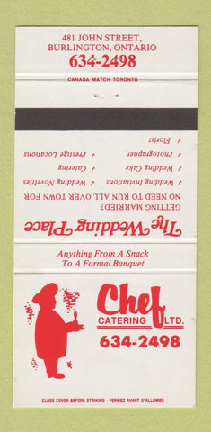 Matchbook Cover - Chef Catering Burlington ON 30 Strike