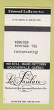 Matchbook Cover - La Laulaie Restaurant Boucherville QC 30 Strike