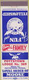 Matchbook Cover - Matchbook Cover Moose Lodge Pottstown PA