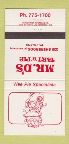 Matchbook Cover - Mr D's Tart n Pie  30 Strike