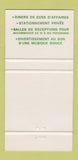 Matchbook Cover - Agostino Italian Restaurant Hull QC 30 Strike