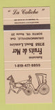 Matchbook Cover - Fruits de Mer Drummondville QC 30 Strike