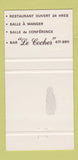 Matchbook Cover - Fruits de Mer Drummondville QC 30 Strike