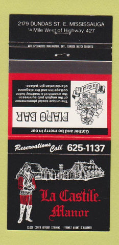 Matchbook Cover - La Castile Manor Mississauga ON 30 Strike