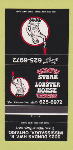 Matchbook Cover - Olympic Steak Lobster House Mississauga ON 30 Strike
