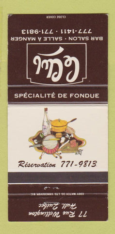 Matchbook Cover - Ce Club Hull QC 30 Strike