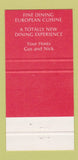 Matchbook Cover - Cousin Nik's  30 Strike