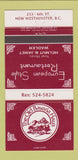 Matchbook Cover - Old Bavaria Haus New Westminster BC 30 Strike