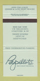 Matchbook Cover - Papillote Restaurant Vancouver BC French 30 Strike