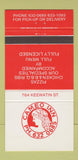 Matchbook Cover - Cameo Inn Pizza Vancouver? 30 Strike